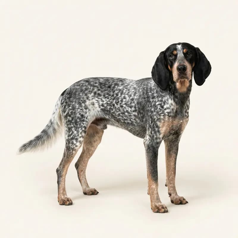 Voksen Bluetick Coonhound i Skimmel