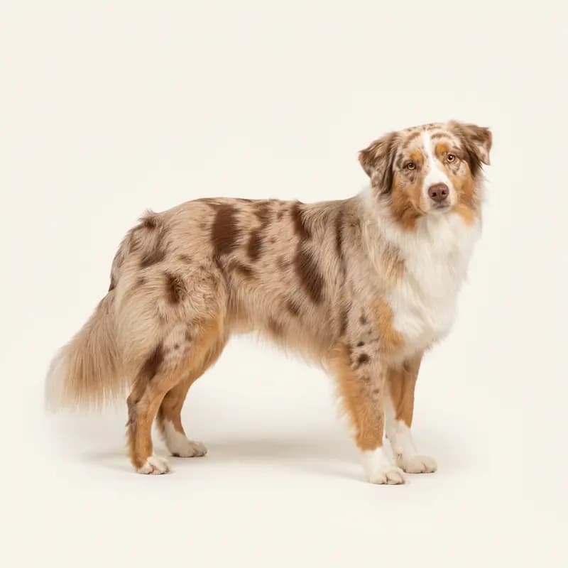 Voksen Australian Shepherd i Red merle