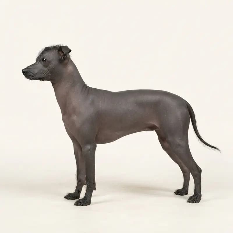 Chien nu équatorien avec Sans poil