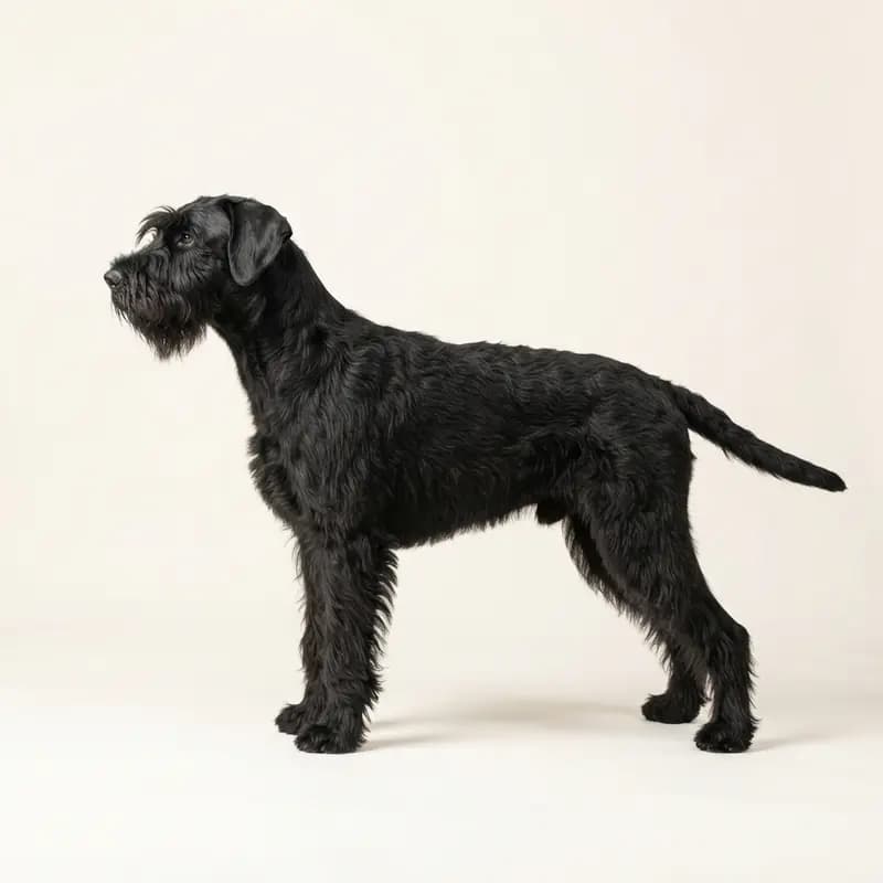 Schnauzer géant avec Poil dur