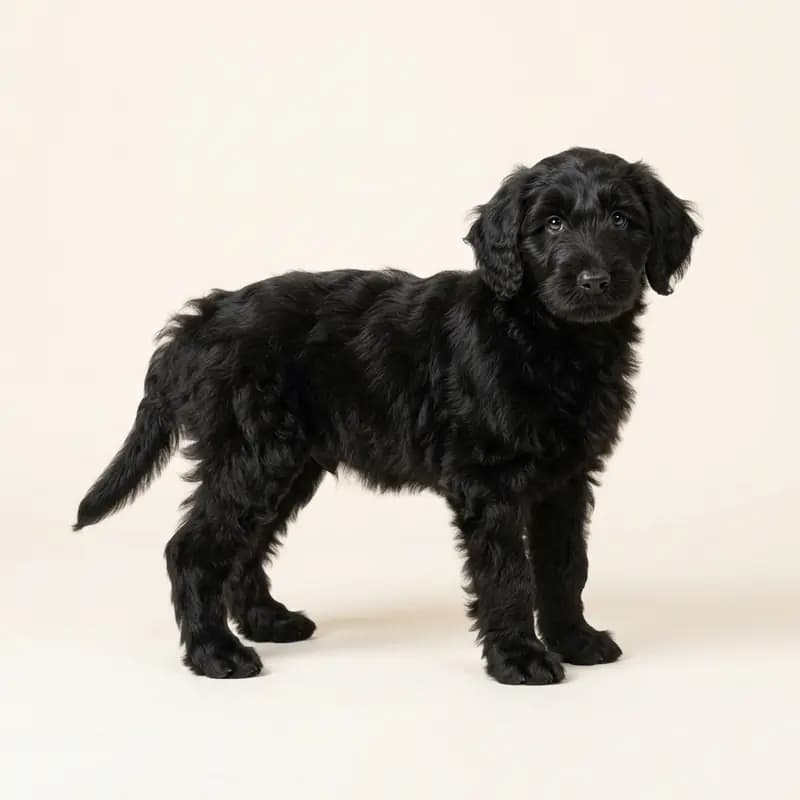 Sheepadoodle Welpe in Sort