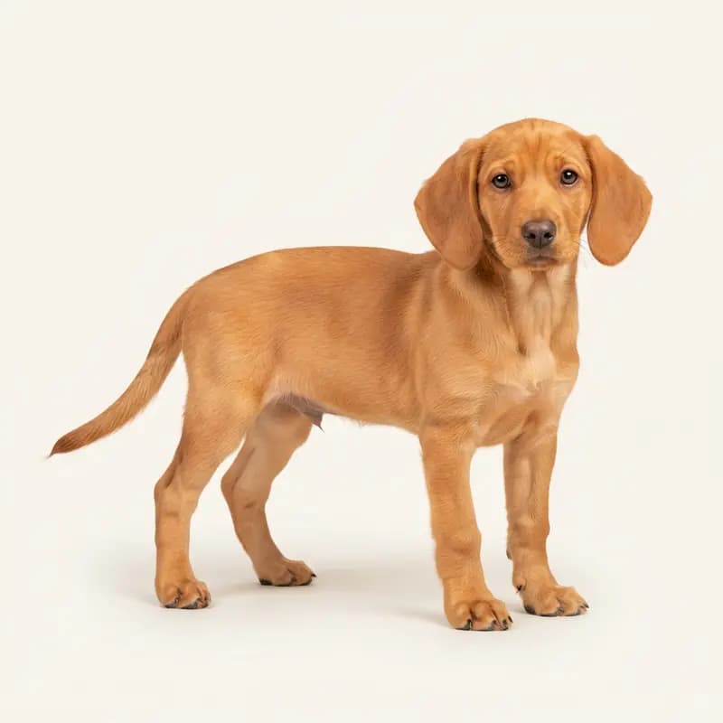 Kleine Zwitserse Lopende Hond (Schwyzer) Welpe in Oranje