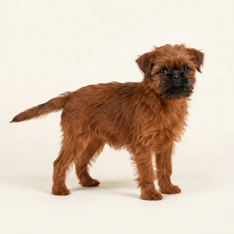 Affenpinscher Welpe in Rød