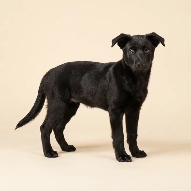 Çalışan Kelpie Welpe in Siyah