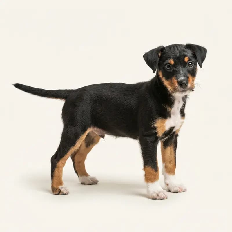 Teddy Roosevelt Terrier Welpe in Bicolore