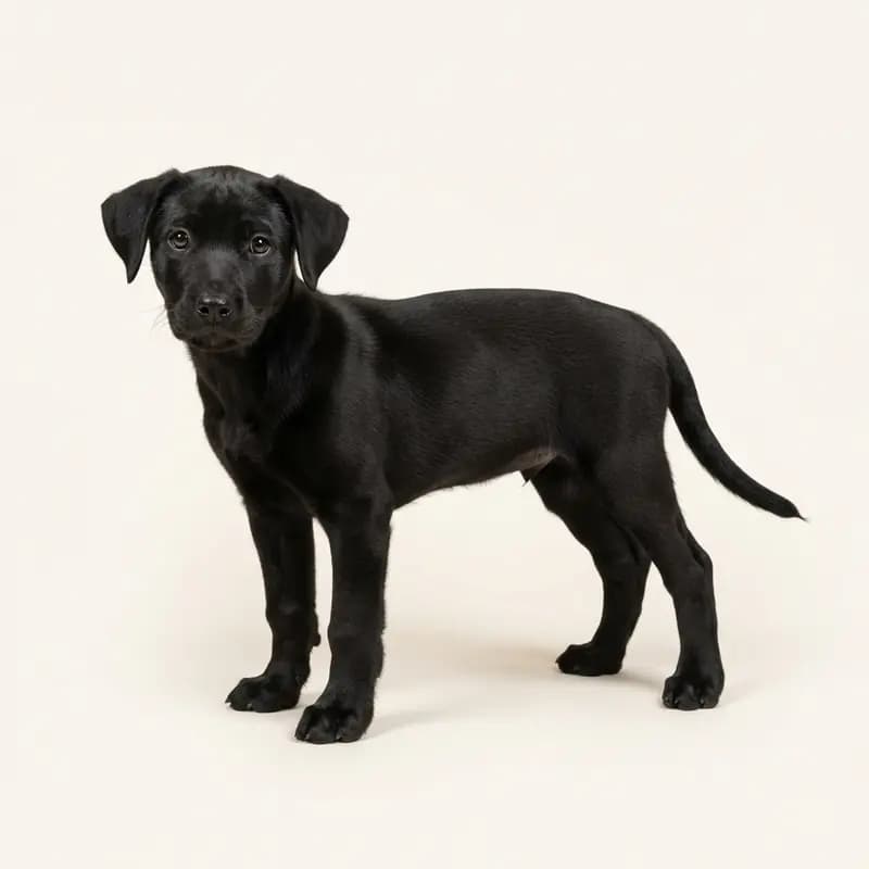 Blandingshund Welpe in Sort