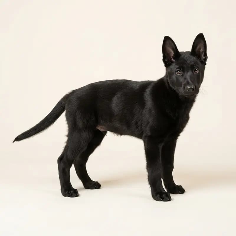 Hollandsk Hyrdehund Welpe in Sort
