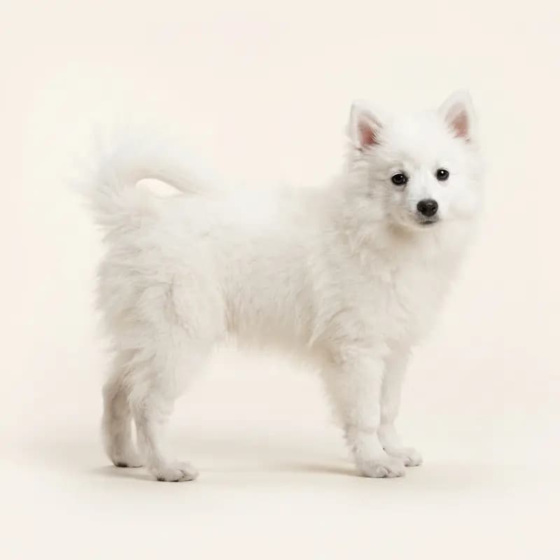 Alman Spitz Welpe in Beyaz