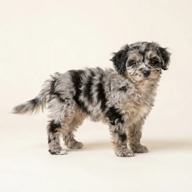 Pomapoo Welpe in Merle