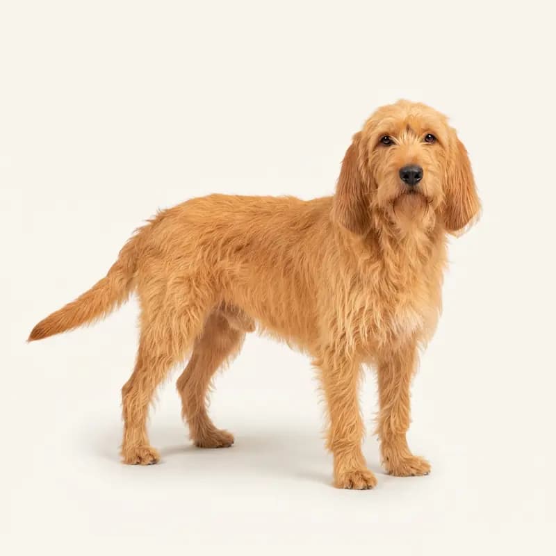 Voksen Briquet Griffon Vendéen i Orange