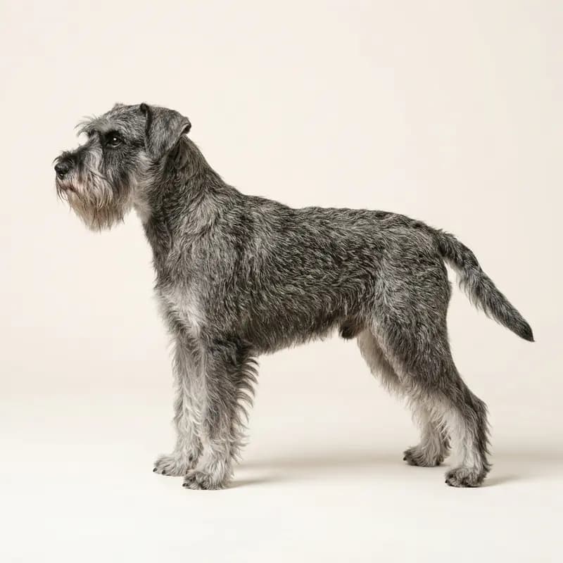 Dværgschnauzer med Strithåret