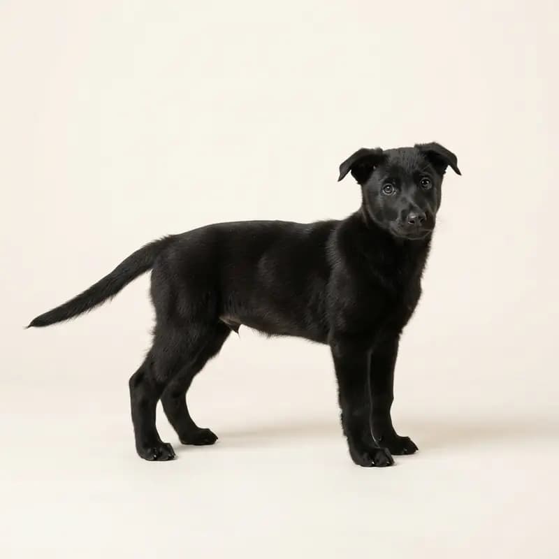 Malinois Welpe in Noir