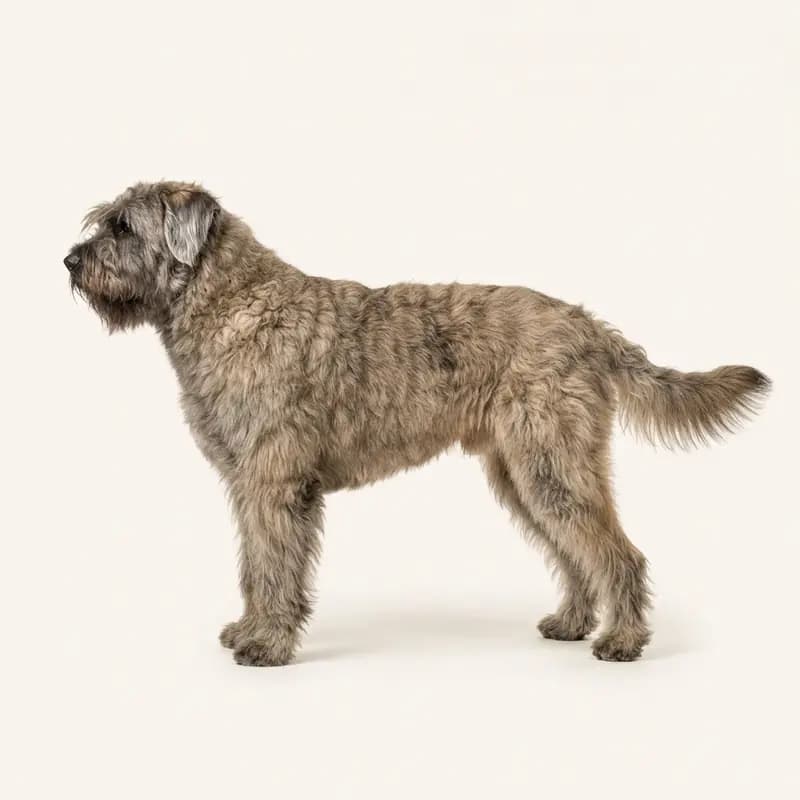 Bouvier des Flandres med Mellemlang pels
