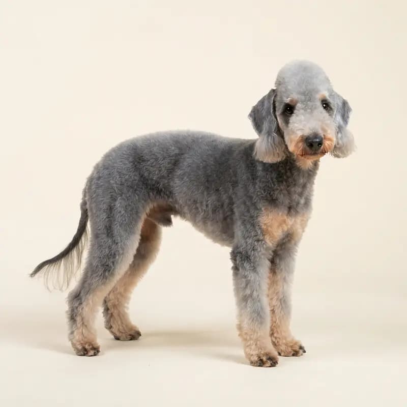 Bedlington Terrier adulte en Bleu et feu
