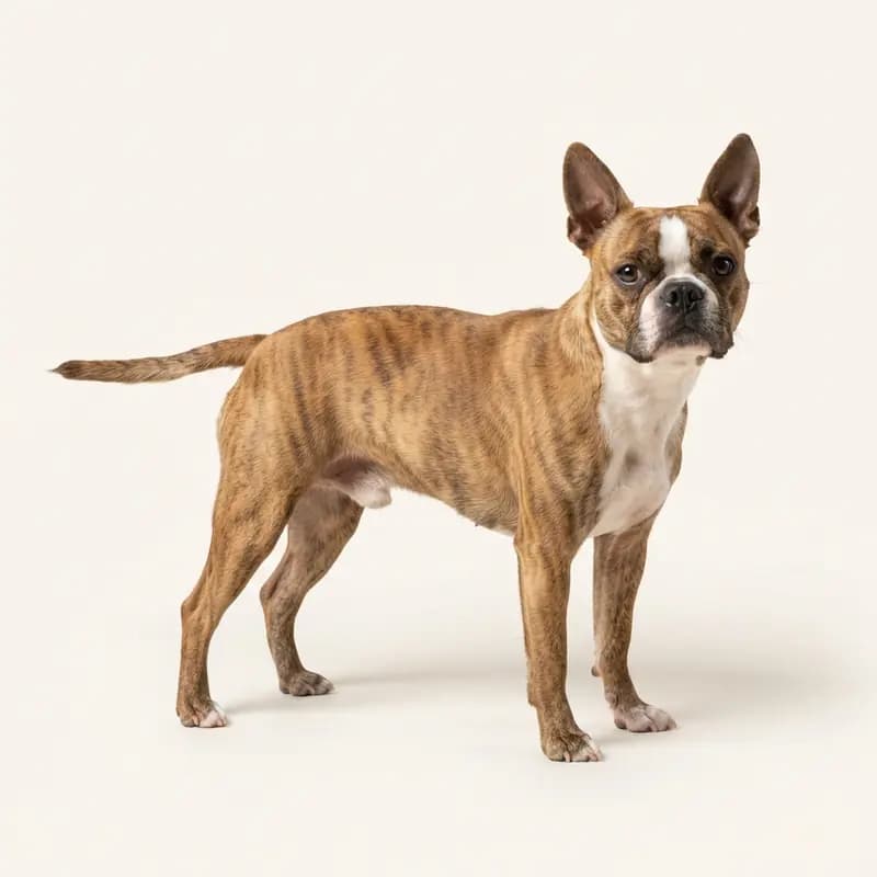 Voksen Boston Terrier i Stribet