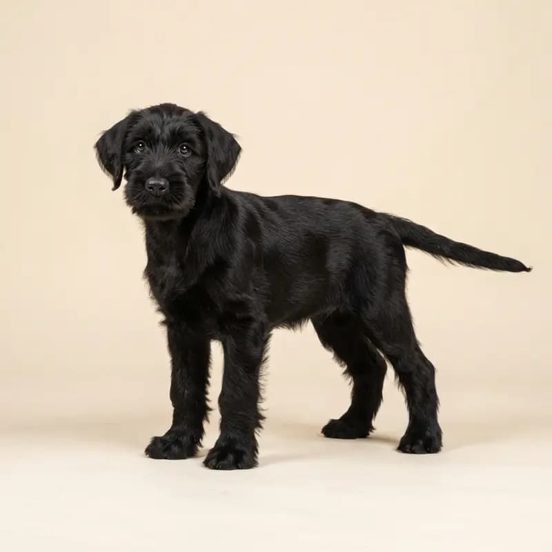 Schnauzer géant Welpe in Noir