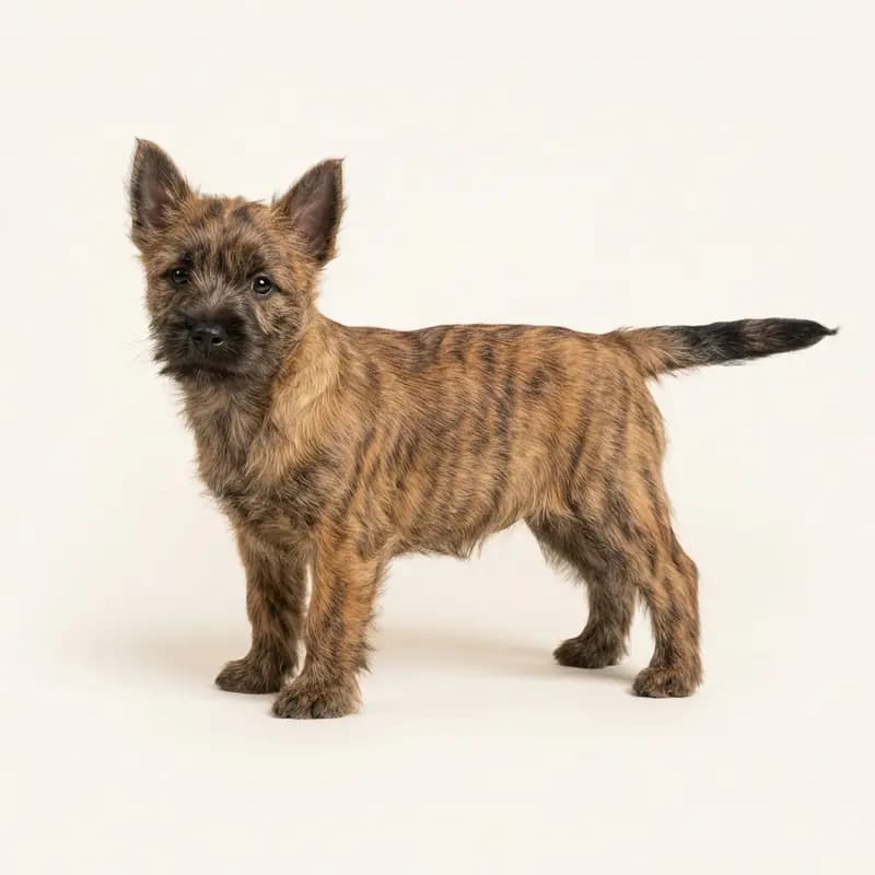 Cairn Terrier Welpe in Stribet
