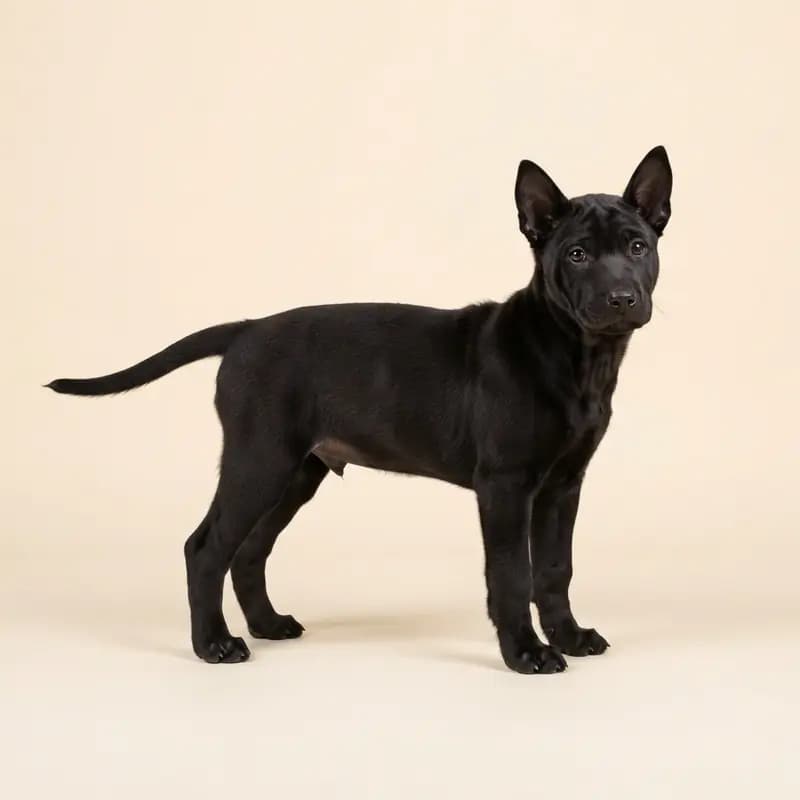 Thaise Ridgeback Welpe in Zwart