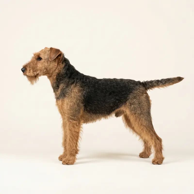 Welsh terrier med Mellemlang pels