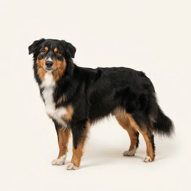 Voksen Australian Shepherd i Trefarvet