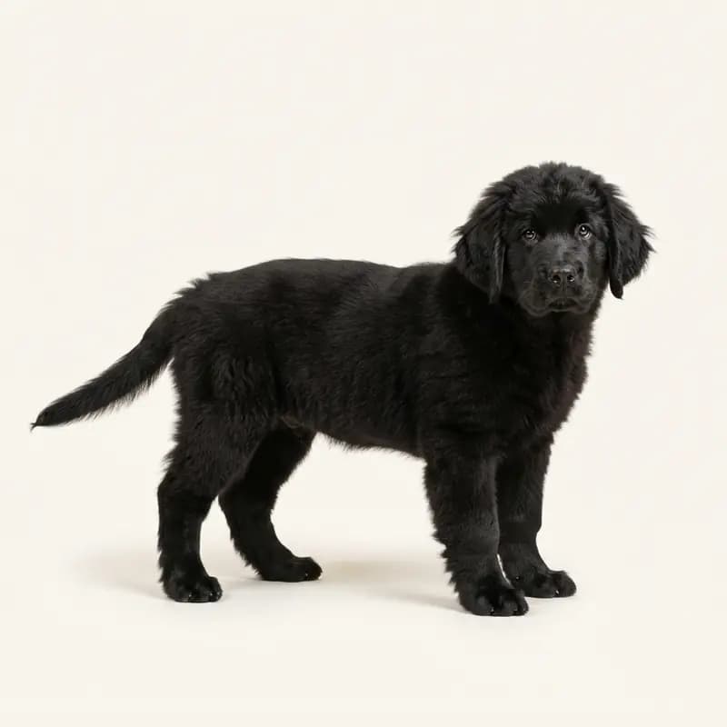 Newfoundland Welpe in Sort