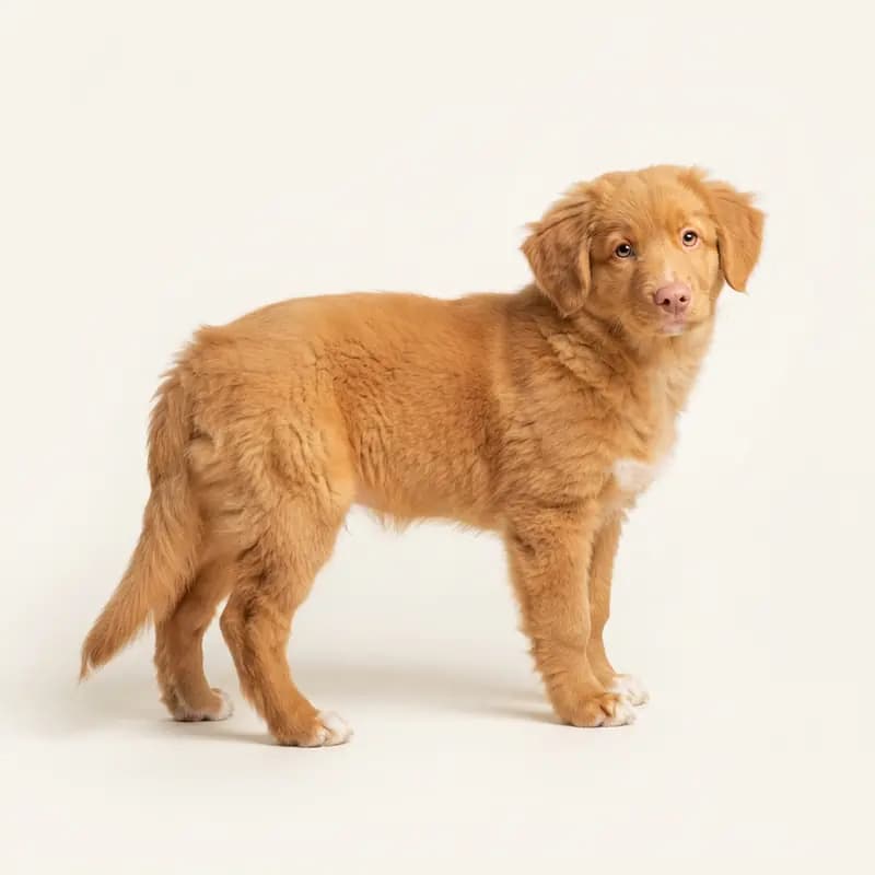 Nova Scotia Duck Tolling Retriever Welpe in Oranje