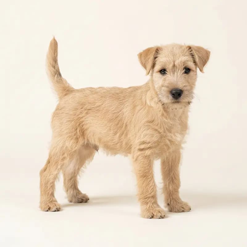 Lakeland Terrier Welpe in Hvedefarvet