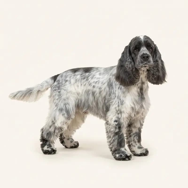 Voksen Amerikansk Cocker Spaniel i Skimmel