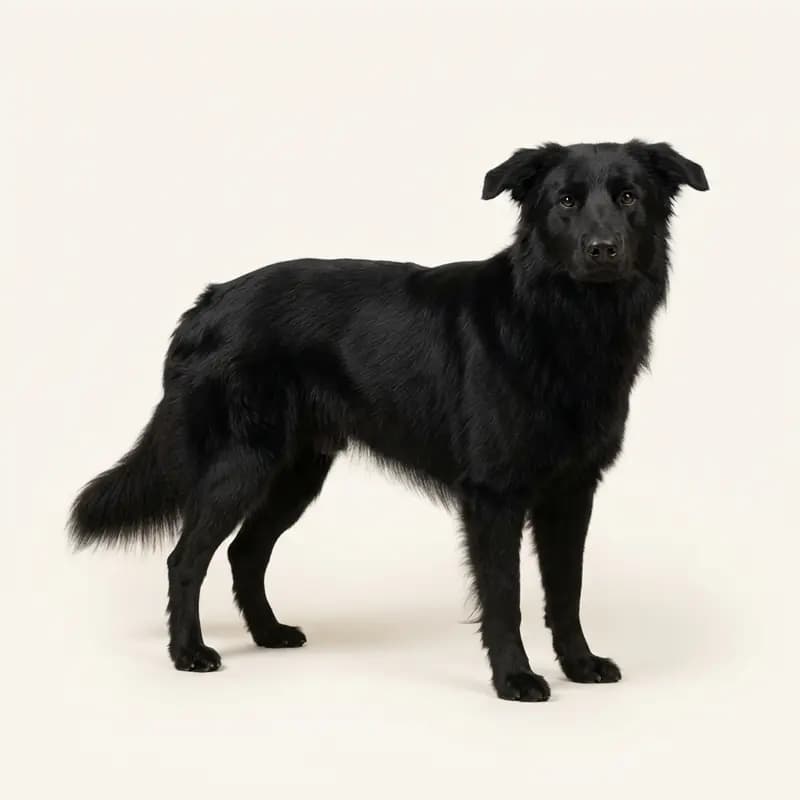 Voksen Alpin hyrdehund i Sort