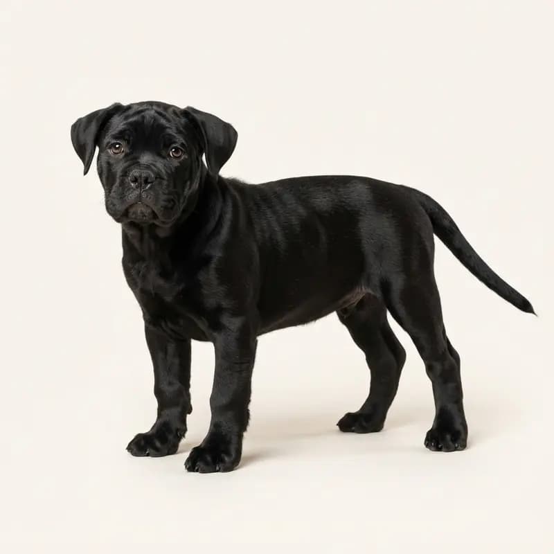 Eski İngiliz Bulldog Welpe in Siyah