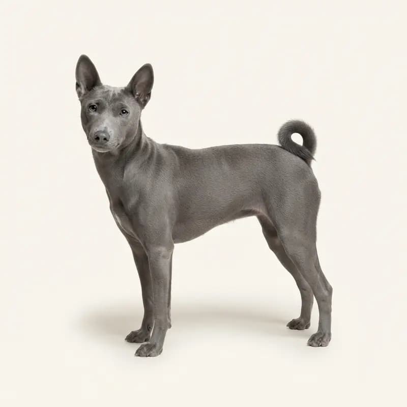 Volwassen Basenji in Blauw