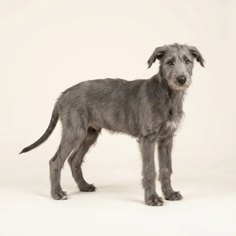 Lévrier écossais Welpe in Gris