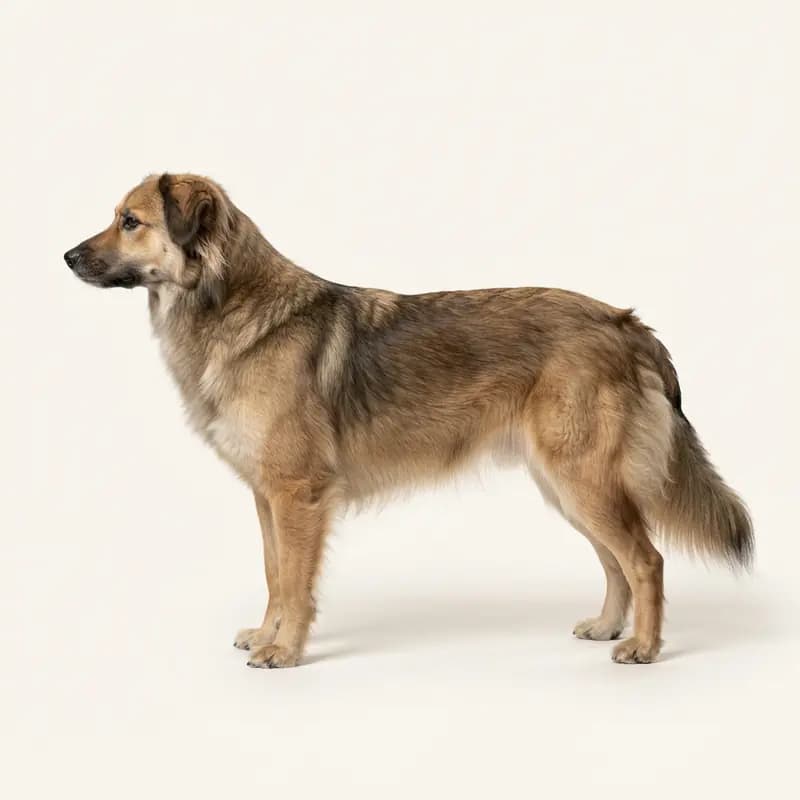 Blandingshund med Mellemlang pels