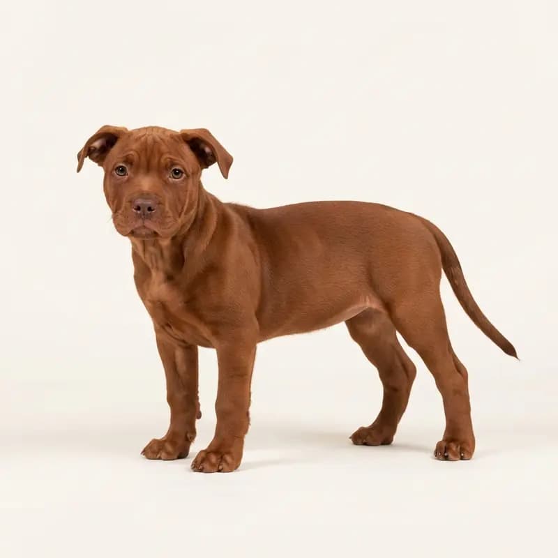 American Bully Welpe in Rouge