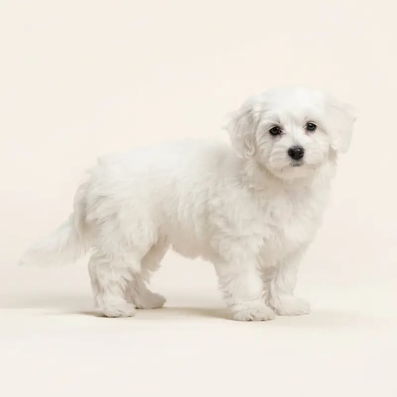 Coton de Tuléar Welpe in Blanc