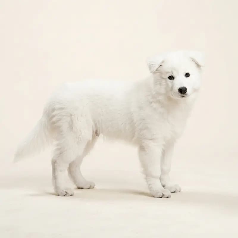 Fin Lapphund (Suomenlapinkoira) Welpe in Beyaz