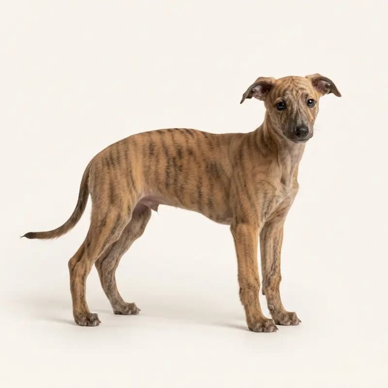Whippet Welpe in Stribet