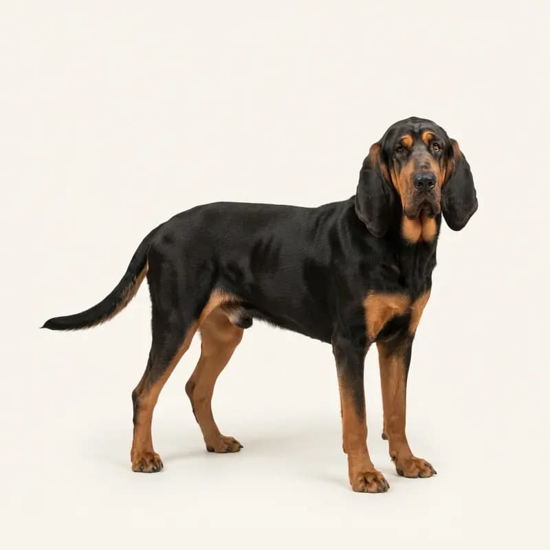 Chien de Saint-Hubert adulte en Noir et feu