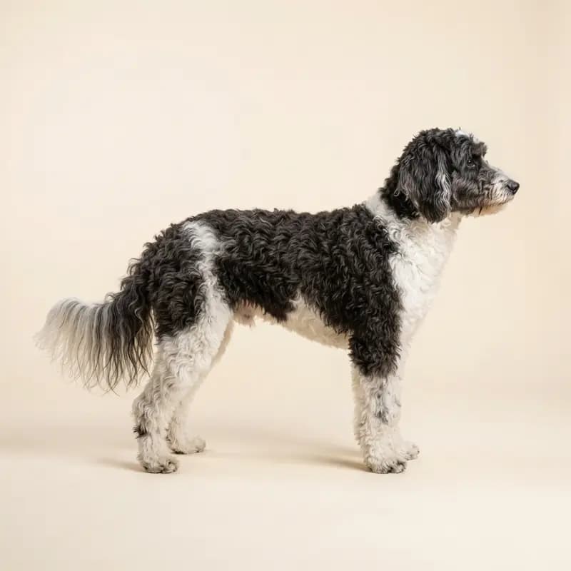 Aussiedoodle met Halflang haar
