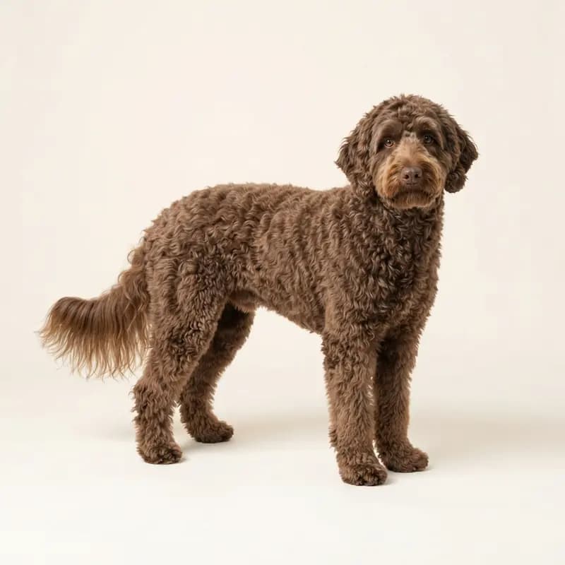 Voksen Bernedoodle i Brun