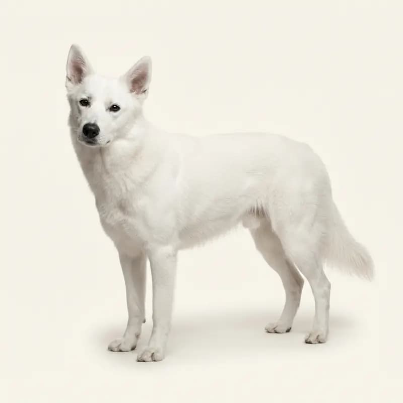 Volwassen Kanaänhond in Wit