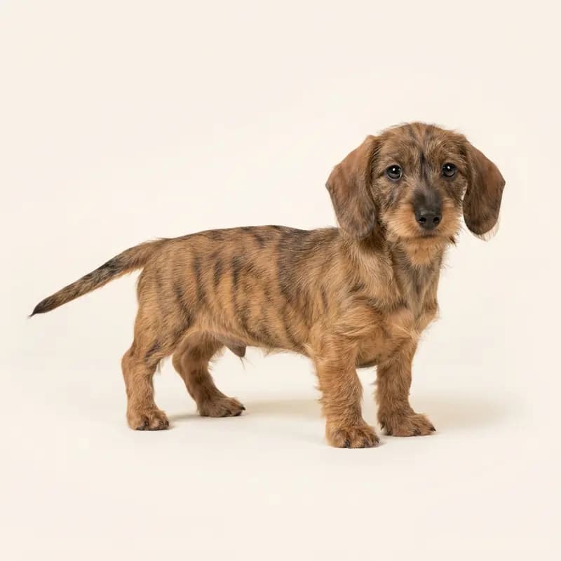 Gravhund (trådhåret) Welpe in Stribet