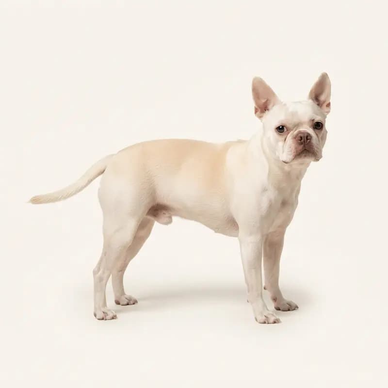 Voksen Boston Terrier i Creme