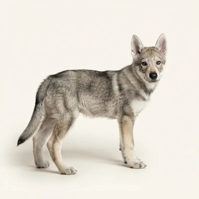 Tsjechoslowaakse Wolfhond Welpe in Wolfsgrijs