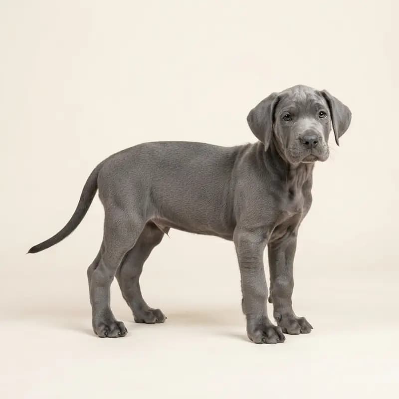 Duitse Dog Welpe in Blauw