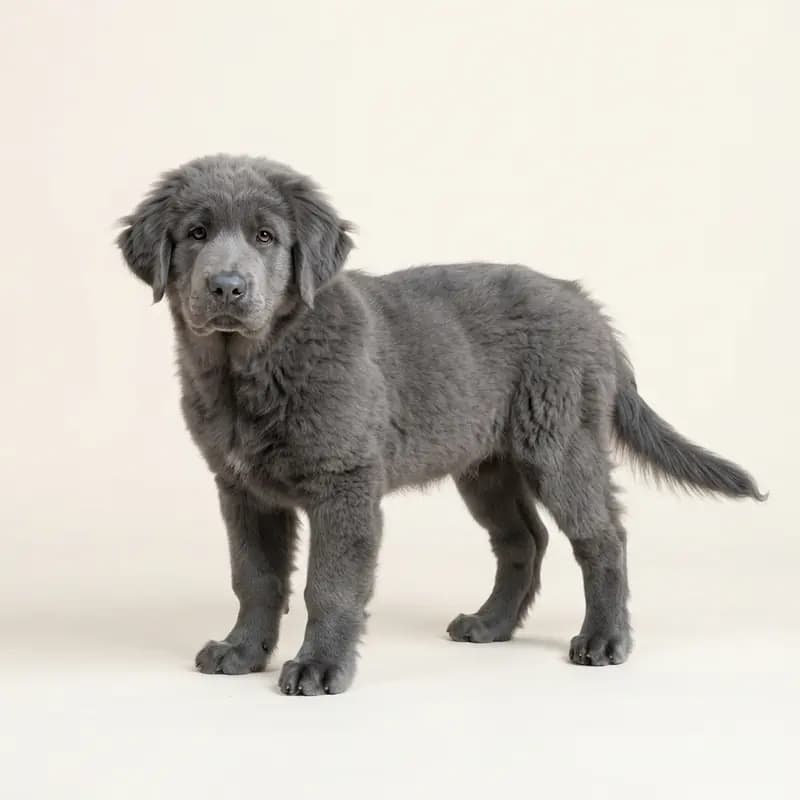 Dogue du Tibet Welpe in Bleu