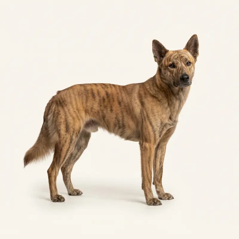 Volwassen Kanaänhond in Gestroomd