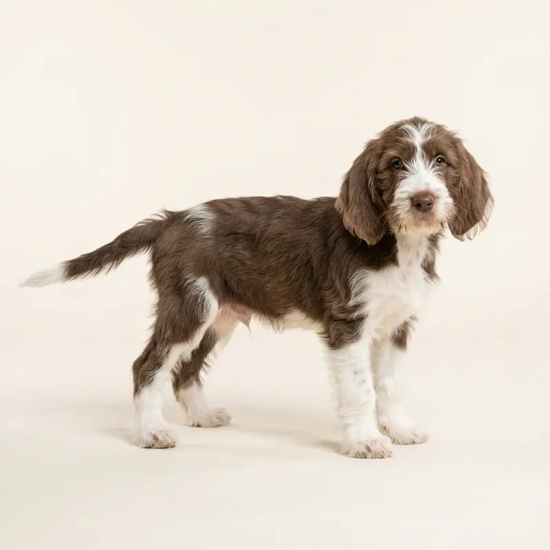 Otterhound Welpe in Brun-hvid