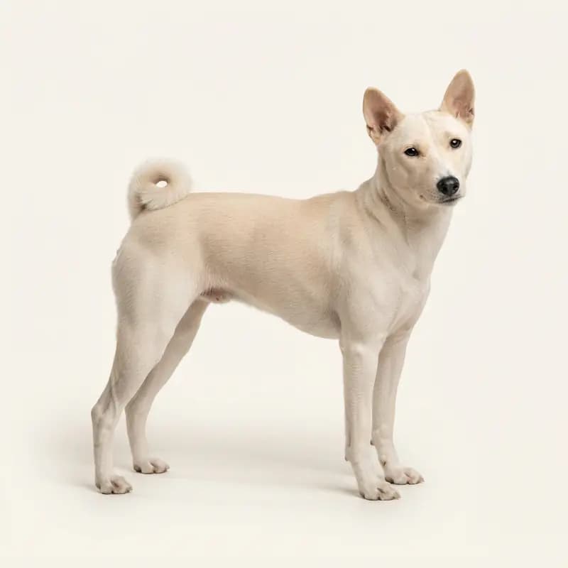 Volwassen Basenji in Crème