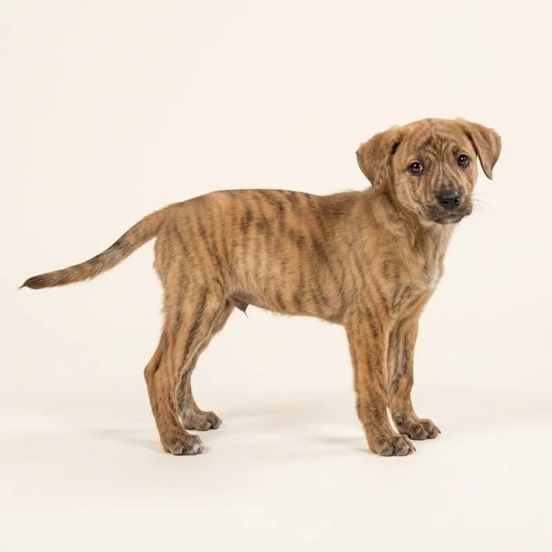 Blandingshund Welpe in Stribet